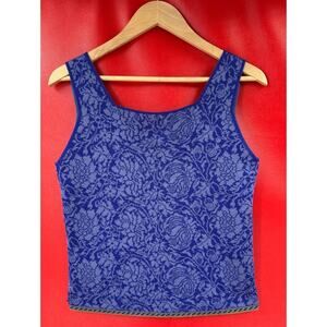 Oleana Purple Silk Wool Sleeveless Beautiful Knit Sweater Shell Tank Top Size M
